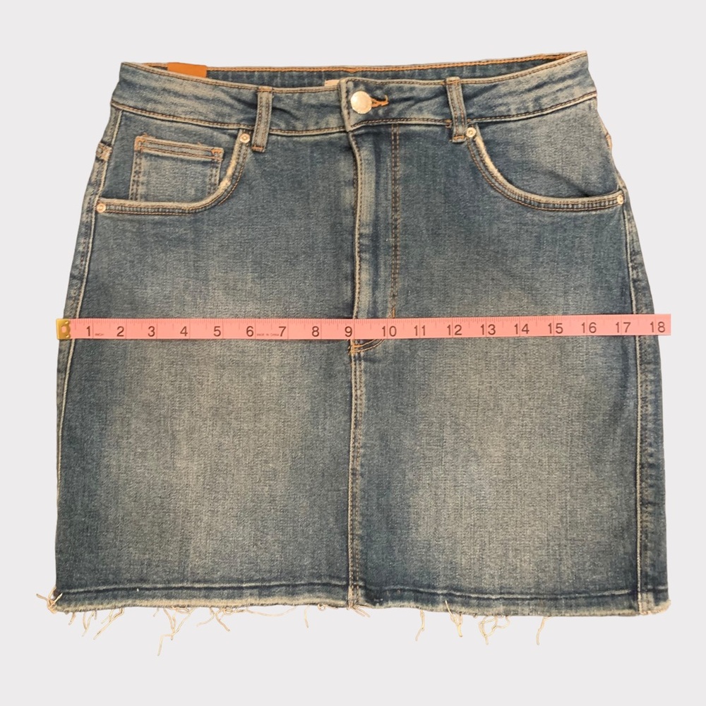 ZARA Denim skirt Size Large NWOT - Picture 6 of 7